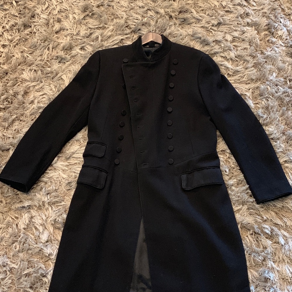 RRL RL Military Style Wool Coat Long